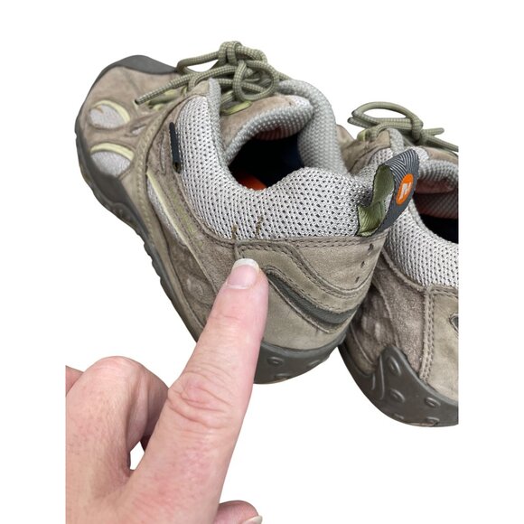 Merrell Goretex Wms brown suede hiking running trails sneakers Sz 8.5 SKU 9750 - Picture 14 of 16